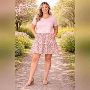 Paper Crane Fairy Flower Peasant Boho Spring Skirt Size M